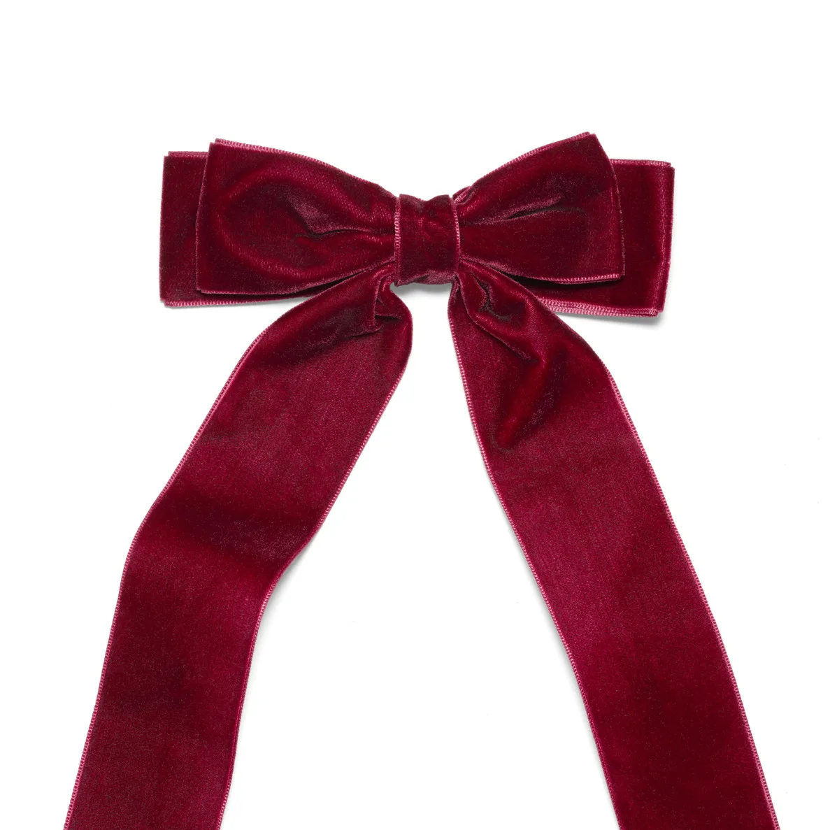Hair Clip with Bow Velvet