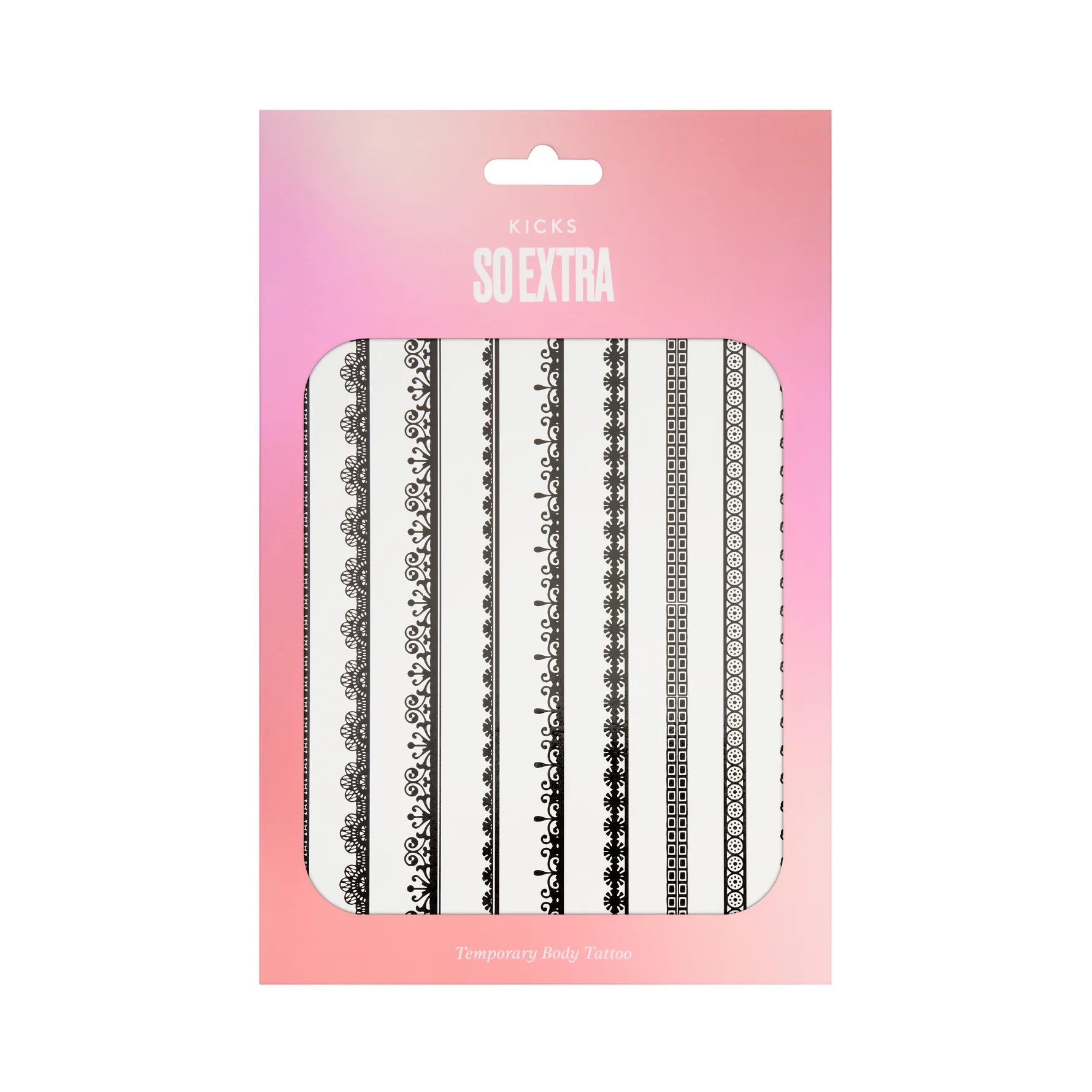 So Extra - Temporary Body Tattoo Black
