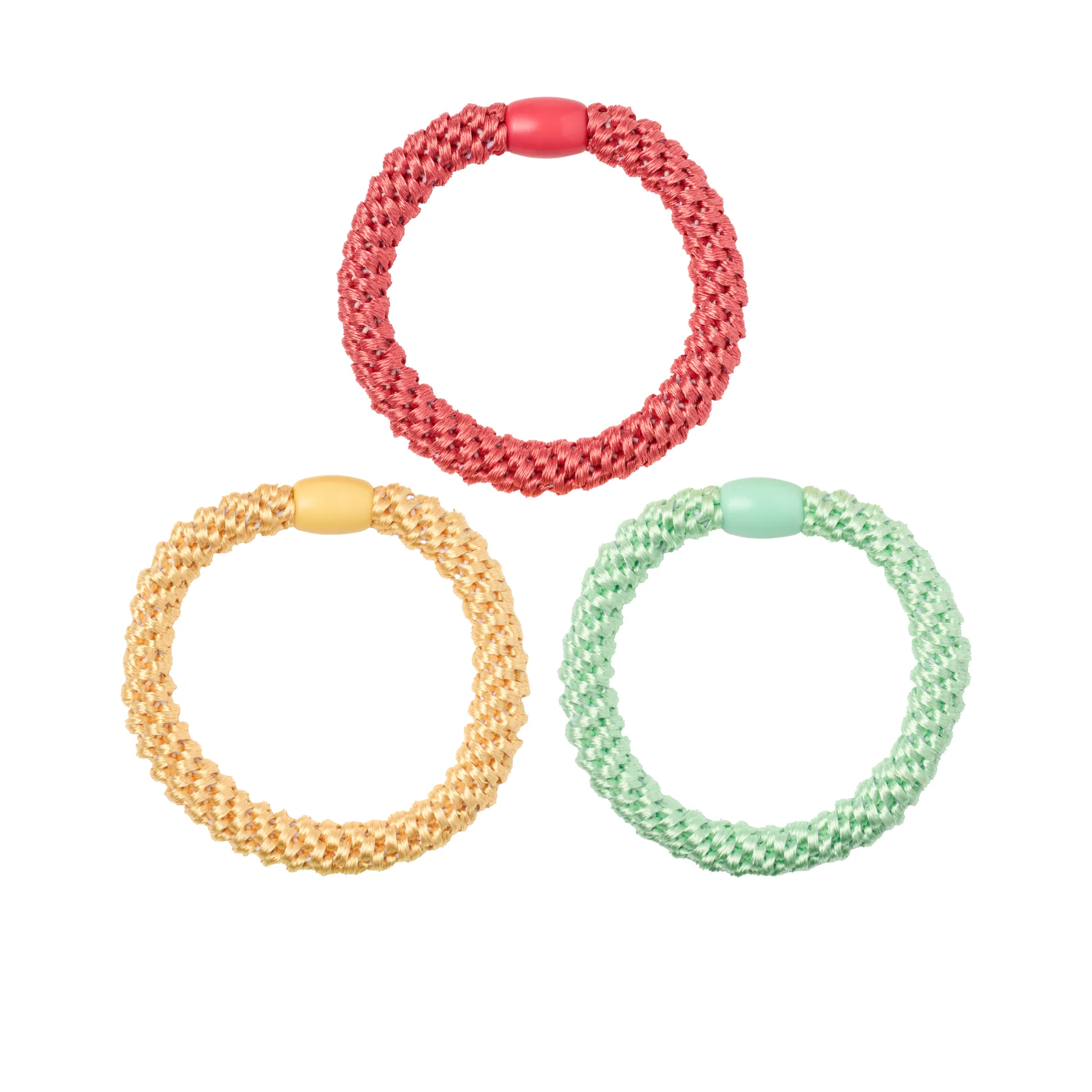 Woven Hair Ties 3-pack Electric