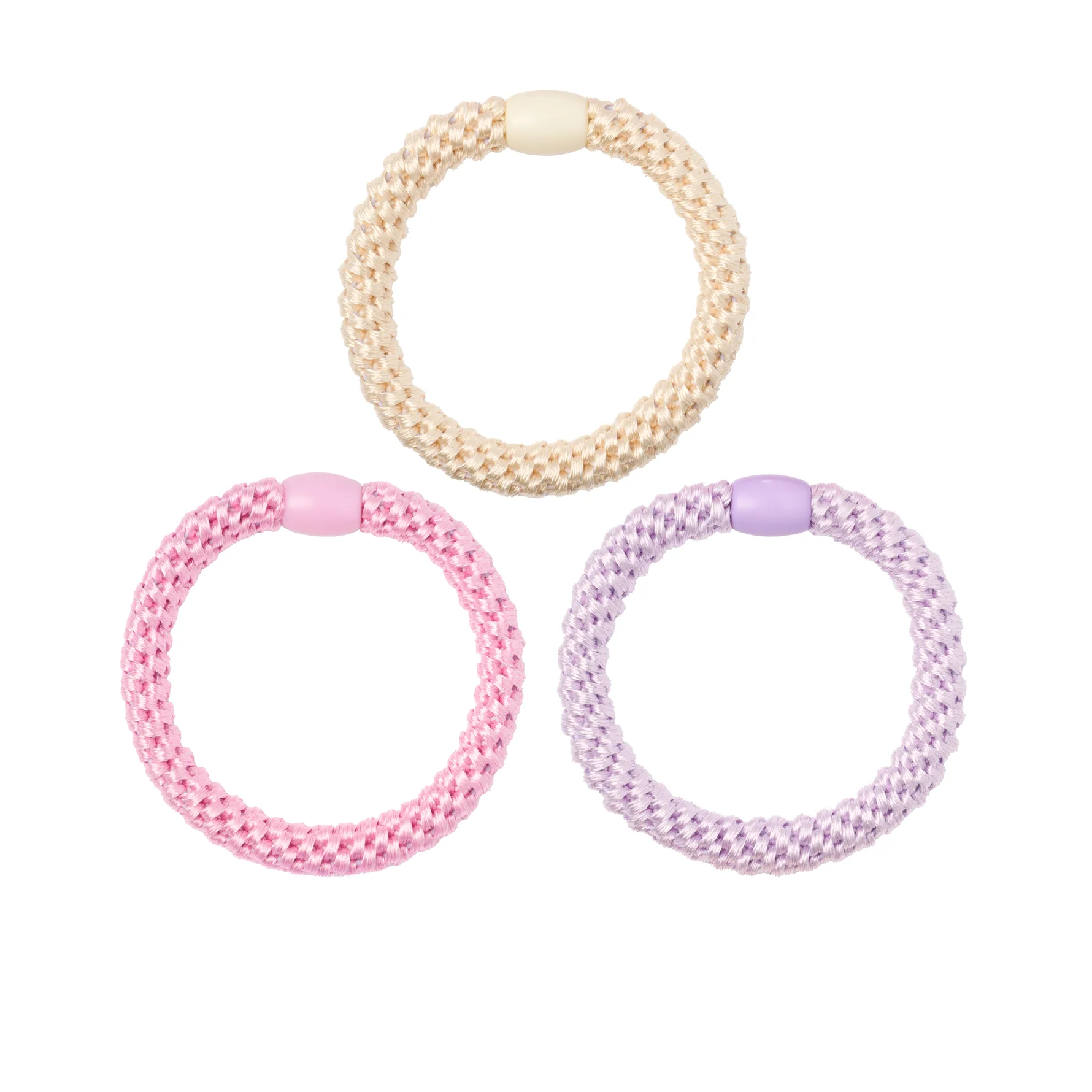 Woven Hair Ties 3-pack Pastel