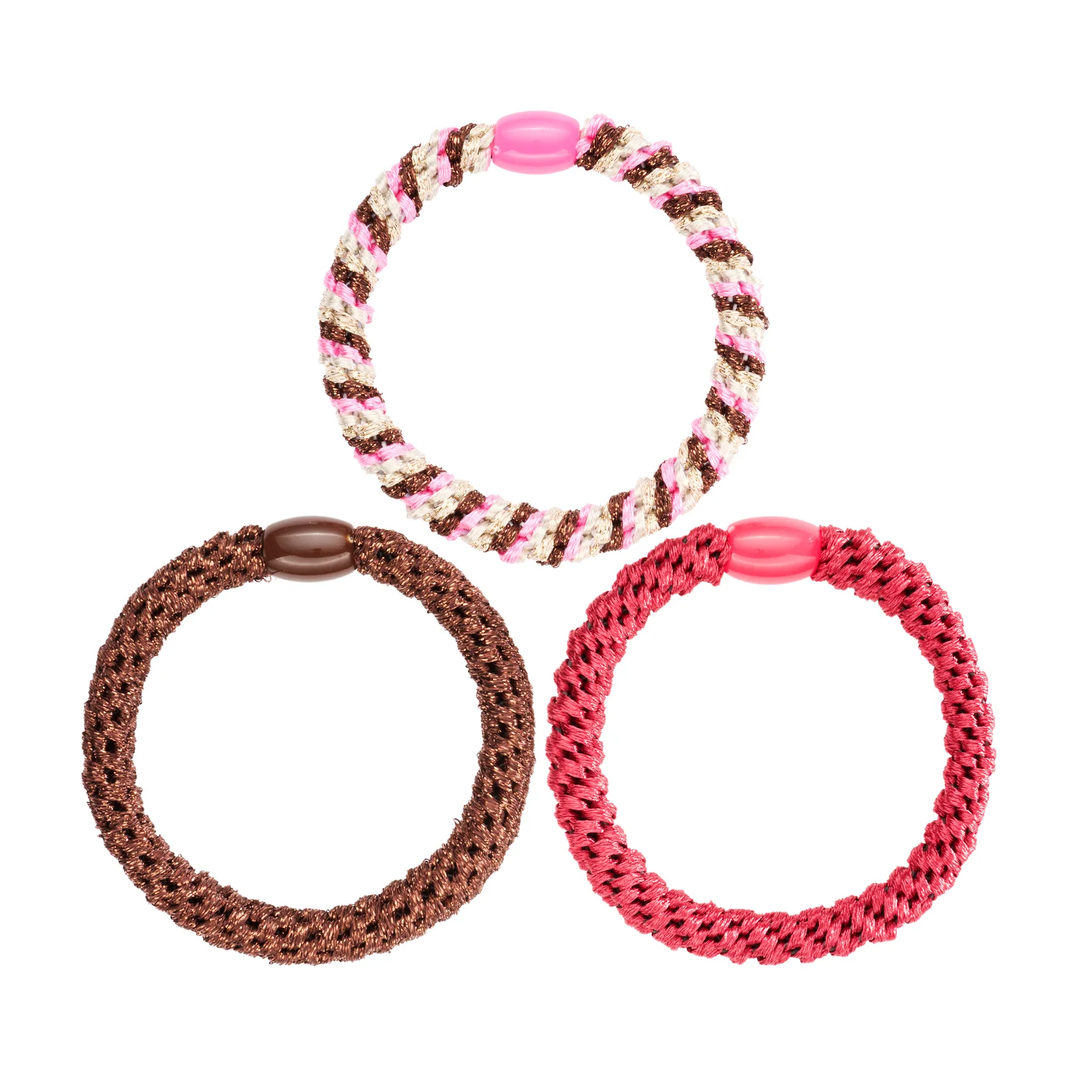 Woven Hairtie Brown Mix 3-P Brown Mix