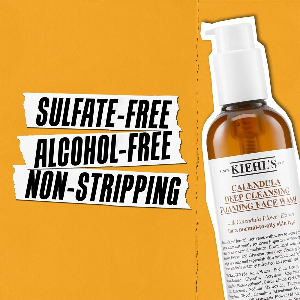 Kiehl's Calendula Deep Cleansing Foaming Face Wash Ansiktsgel För djup rengöring 230 ml