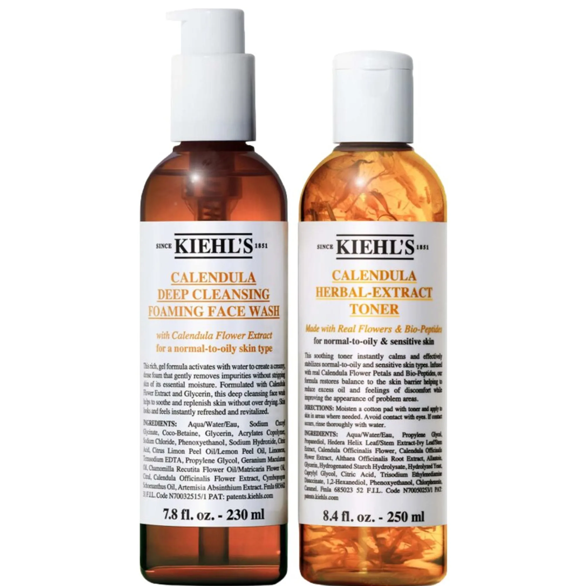 Kiehl's Calendula Duo Set (Foaming Wash & Toner) Kasvojenhoitosetti