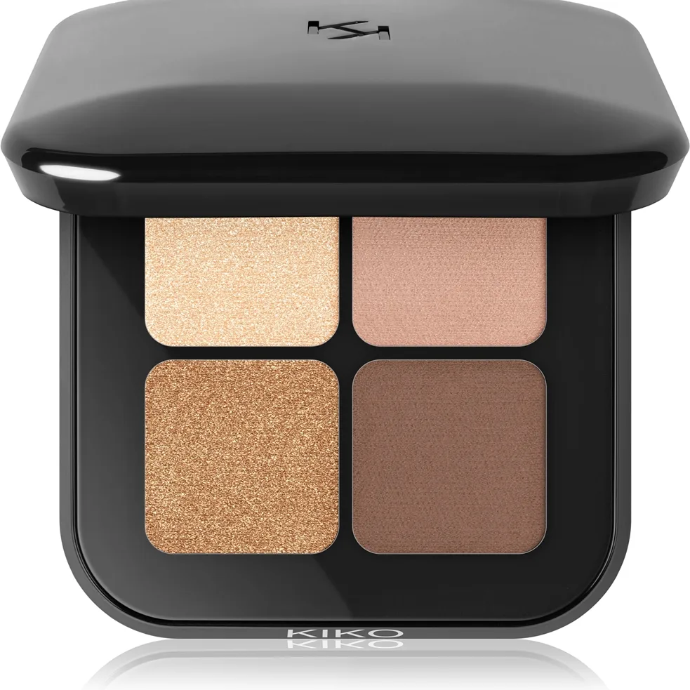KIKO Milano Bright Quartet Palett för ögonskugga Skugga 03 Burgundy Variations 3.5 g