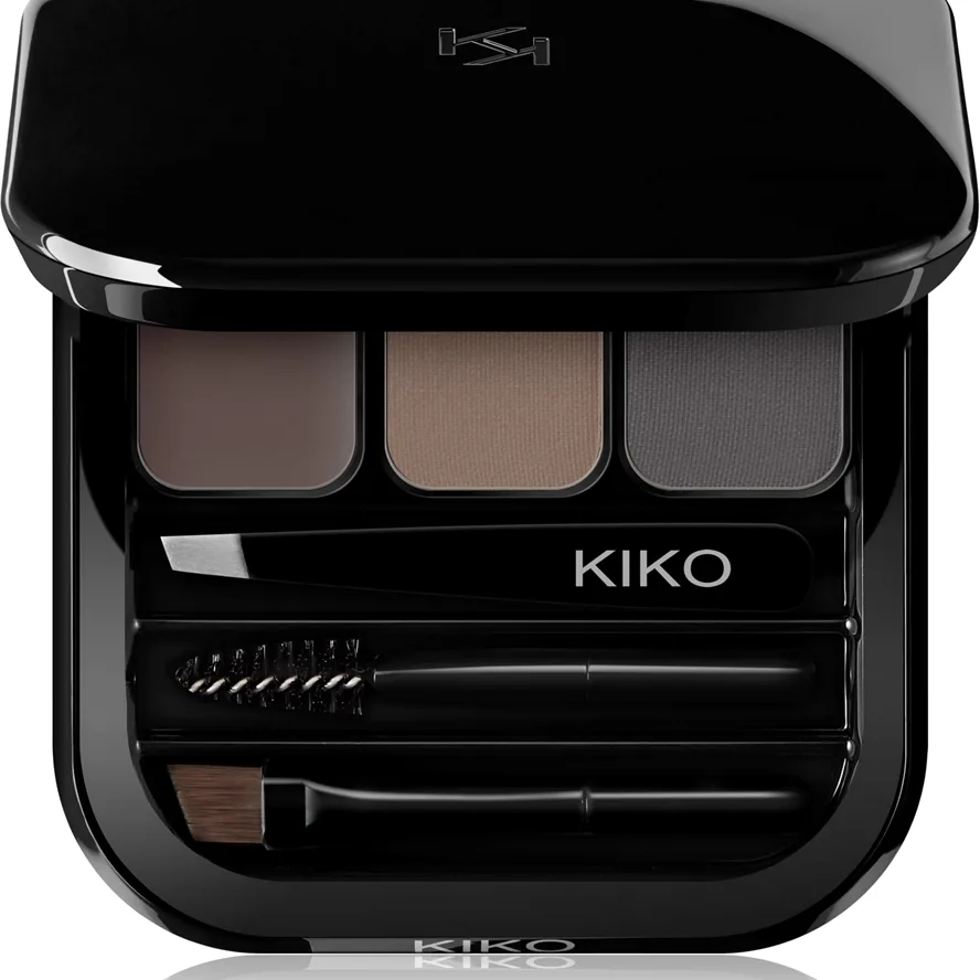 KIKO Milano Eyebrow Expert Set für perfekte Augenbrauen Farbton 03 Brunette 2.4 g