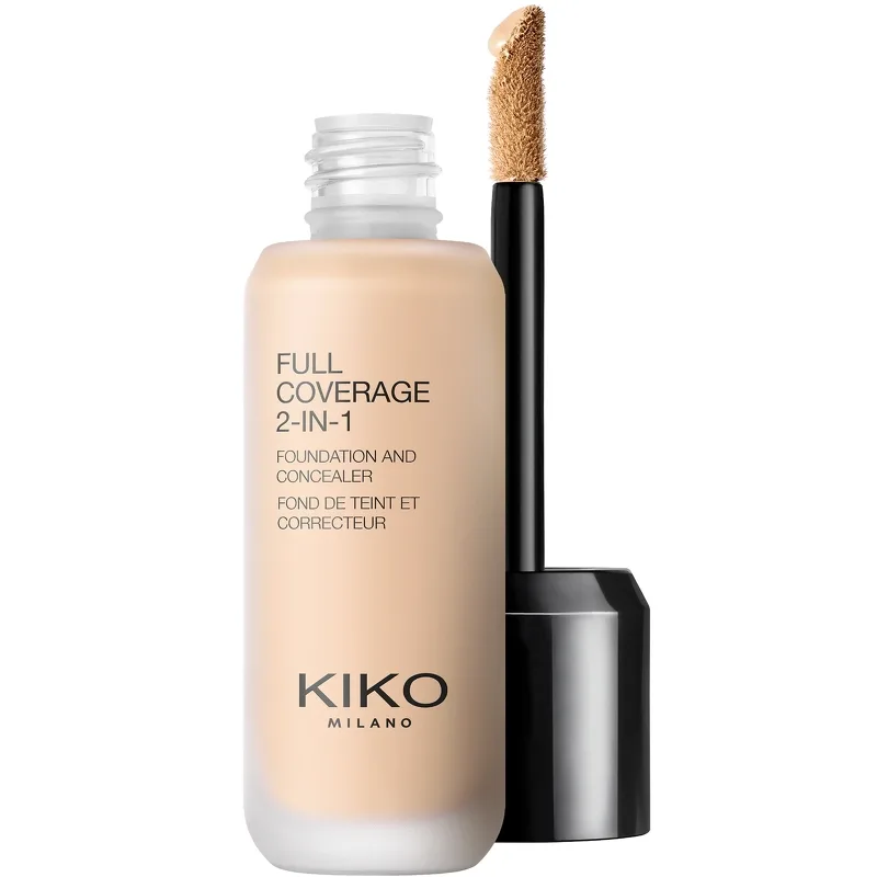 KIKO Milano Full Coverage 2-In-1 Foundation & Concealer 25 ml - WR01 Warm Rose