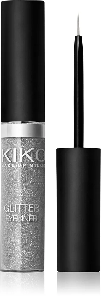 KIKO Milano Glitter Eyeliner langanhaltender Gel-Eyeliner Farbton 02 Silver 4.5 ml