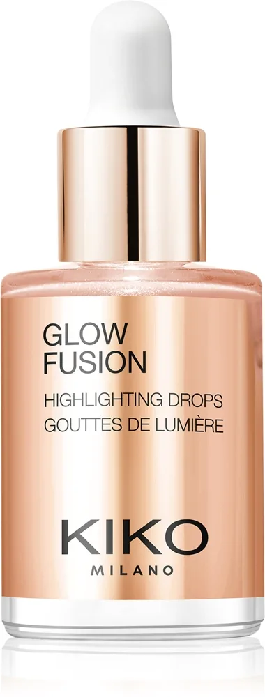 KIKO Milano Glow Fusion Highlighting Drops flüssiger Aufheller für das Gesicht Farbton 02 Sweet Dreams 9.5 ml