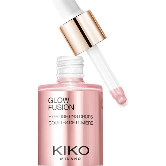 KIKO Milano Glow Fusion Highlighting Drops flüssiger Aufheller für das Gesicht Farbton 01 Platinum Rose 9.5 ml