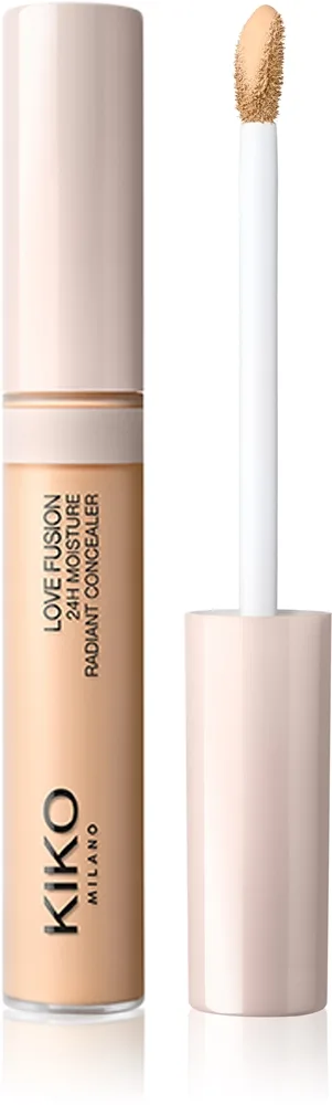 KIKO Milano Love Fusion 24H Moisture Radiant Concealer Langzeit-Korrektor mit feuchtigkeitsspendender Wirkung Farbton 11 Vanilla 8 ml