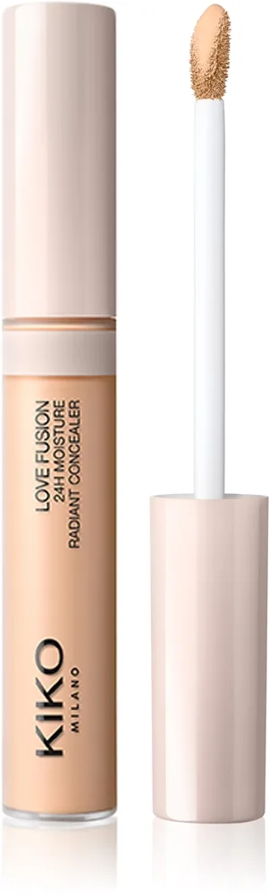 KIKO Milano Love Fusion 24H Moisture Radiant Concealer Langzeit-Korrektor mit feuchtigkeitsspendender Wirkung Farbton 12 Natural Beige 8 ml