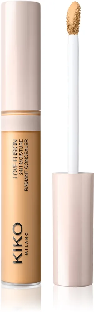 KIKO Milano Love Fusion 24H Moisture Radiant Concealer Langzeit-Korrektor mit feuchtigkeitsspendender Wirkung Farbton 16 Rich Golden 8 ml