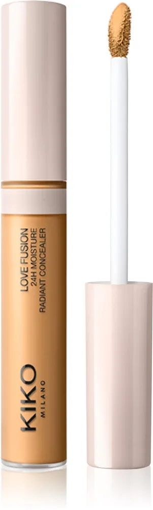 KIKO Milano Love Fusion 24H Moisture Radiant Concealer Langzeit-Korrektor mit feuchtigkeitsspendender Wirkung Farbton 18 Butterscotch 8 ml
