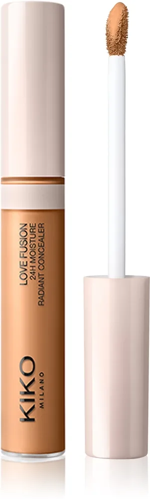 KIKO Milano Love Fusion 24H Moisture Radiant Concealer Langzeit-Korrektor mit feuchtigkeitsspendender Wirkung Farbton 21 Cocoa 8 ml