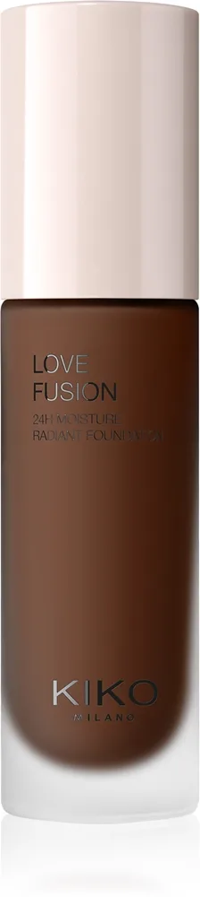 KIKO Milano Love Fusion 24H Moisture Radiant Foundation Langanhaltende cremige Make-up mit feuchtigkeitsspendender Wirkung Farbton 10 Neutral Gold 30