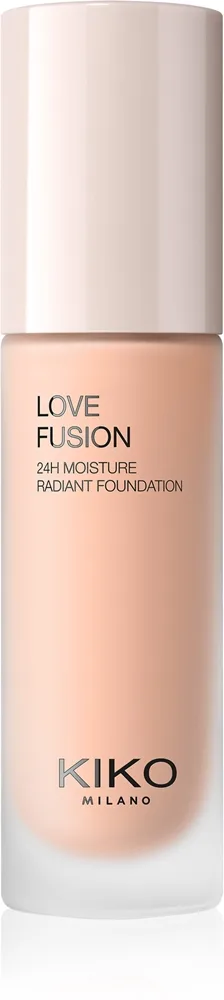 KIKO Milano Love Fusion 24H Moisture Radiant Foundation Langanhaltende cremige Make-up mit feuchtigkeitsspendender Wirkung Farbton 6.5 Neutral Rose 30