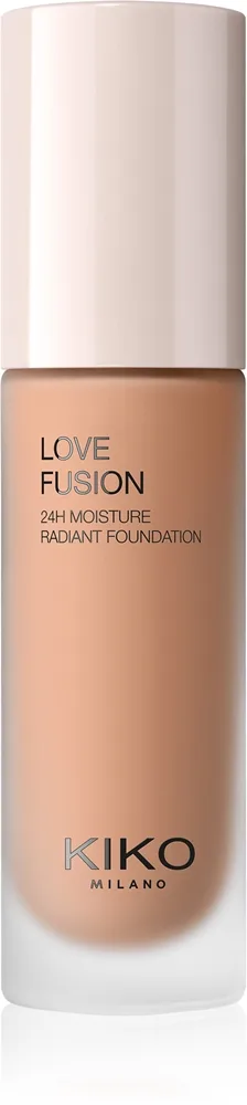 KIKO Milano Love Fusion 24H Moisture Radiant Foundation Langanhaltende cremige Make-up mit feuchtigkeitsspendender Wirkung Farbton 7NR Neutral Gold 30