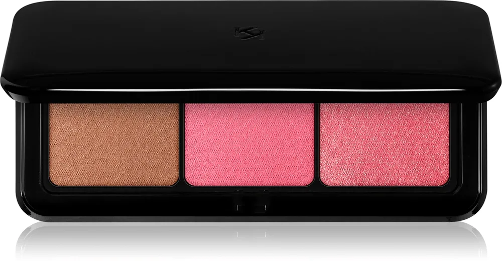 KIKO Milano Multi Finish Trio Bronzer och rouge Skugga 01 - Coral 7 g