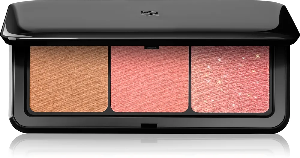 KIKO Milano Multi Finish Trio Lidschatten & Kontourpalette Farbton 01 Coral 7 g