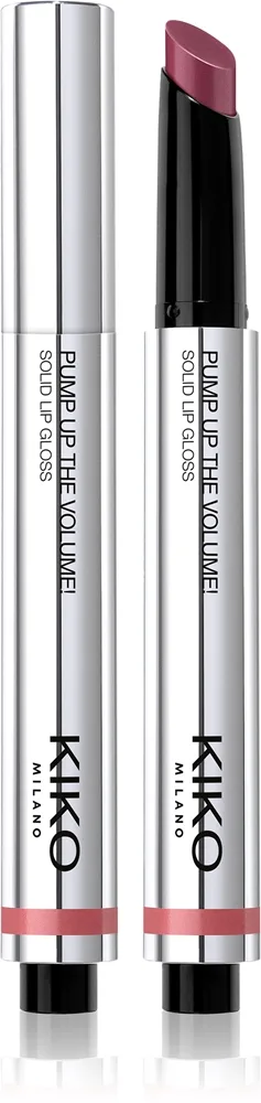 KIKO Milano Pump Up The Volume Solid Lip Gloss Hydratisierendes Lipgloss für mehr Volumen Farbton 04 Mauve Bouquet 2 g