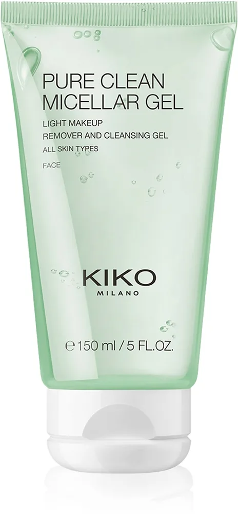 KIKO Milano Pure Clean Micellar Gel mizellares Gel zum Abschminken für Gesicht und Augen 150 ml