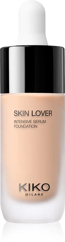 KIKO Milano Skin Lover Intensive Serum Foundation langlebiges Flüssig Make-up mit feuchtigkeitsspendender Wirkung Farbton 1.5WN Warm Neutral 20 ml