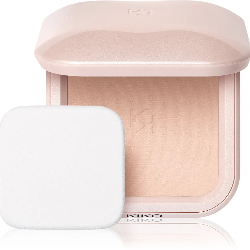 KIKO Milano Skin Lover Refining Face Powder Foundation das pudrige Kompakt-Make-up mit Matt-Effekt Farbton 03 Rosy Milk 10 g