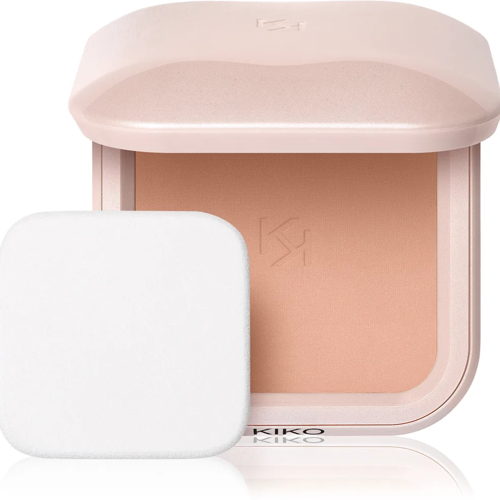 KIKO Milano Skin Lover Refining Face Powder Foundation das pudrige Kompakt-Make-up mit Matt-Effekt Farbton 06 Velvet Peach 10 g