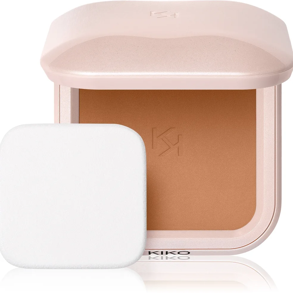 KIKO Milano Skin Lover Refining Face Powder Foundation das pudrige Kompakt-Make-up mit Matt-Effekt Farbton 11 Cocoa 10 g