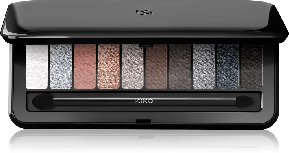 KIKO Milano Soft Nude Palette mit 10 Lidschatten mit einem Pinsel Farbton 03 Cool Shades 7.5 g
