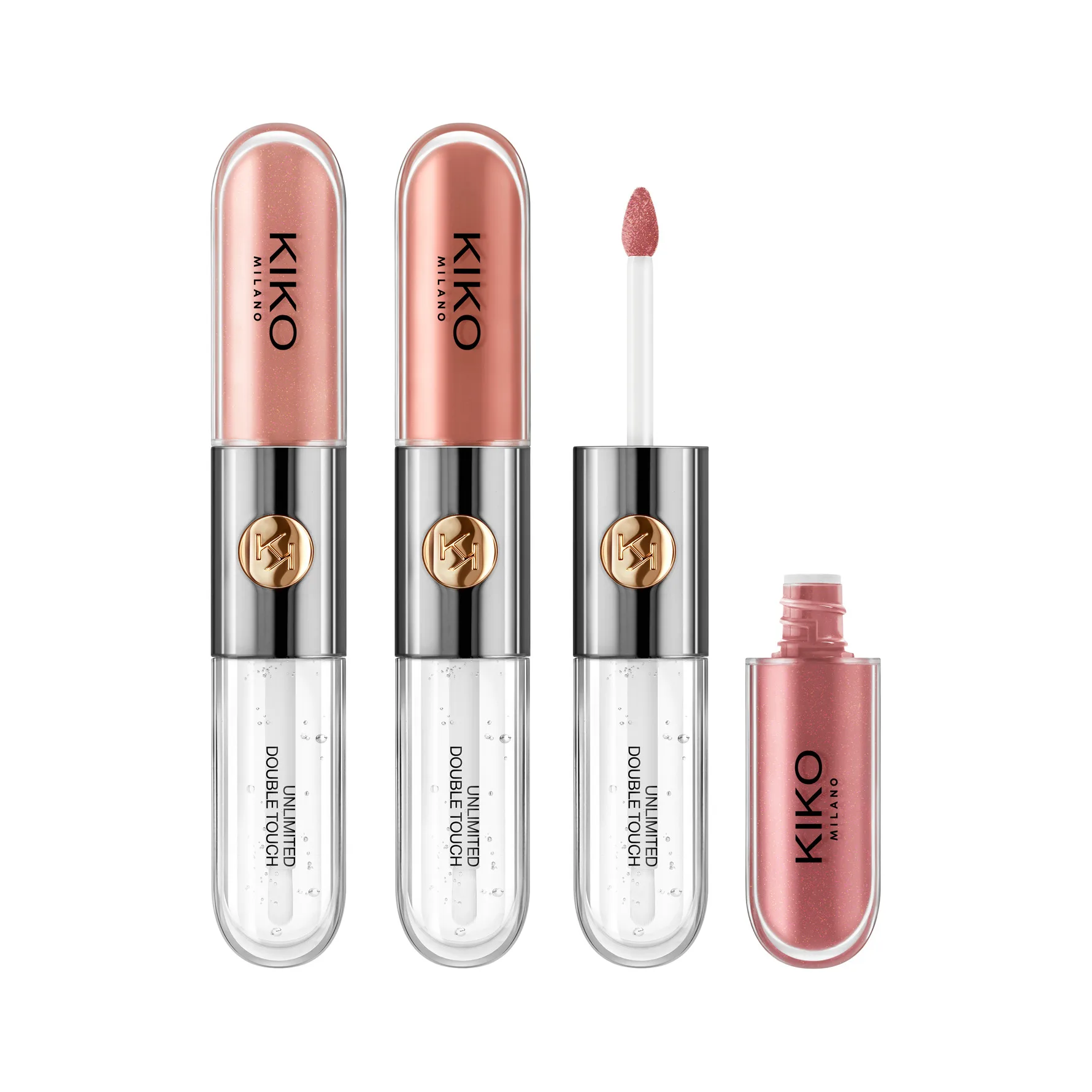 KIKO Milano Unlimited Double Touch Lip Set - 3-Pack - 01 Nude Attitude