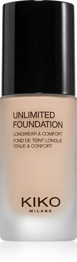 KIKO Milano Unlimited Långvarig flytande foundation med matt effekt Skugga 01 Rose 30 ml