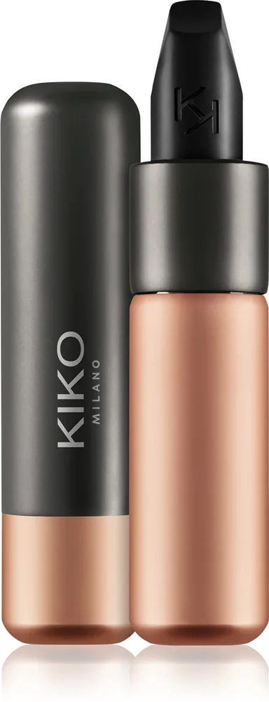 KIKO Milano Velvet Passion Cremiger Lippenstift mit Matt-Effekt Farbton 325 Black 3.5 g