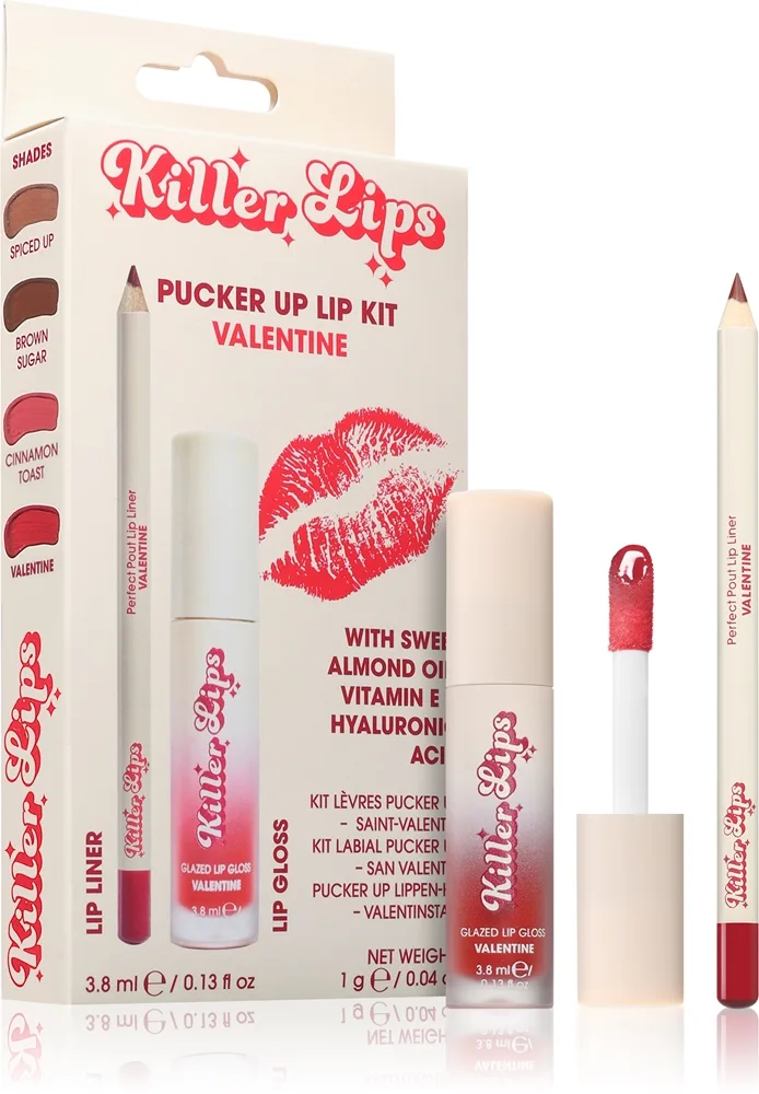 Killer Lips Pucker Up Lip Kit sæt til læber til kvinder Valentine