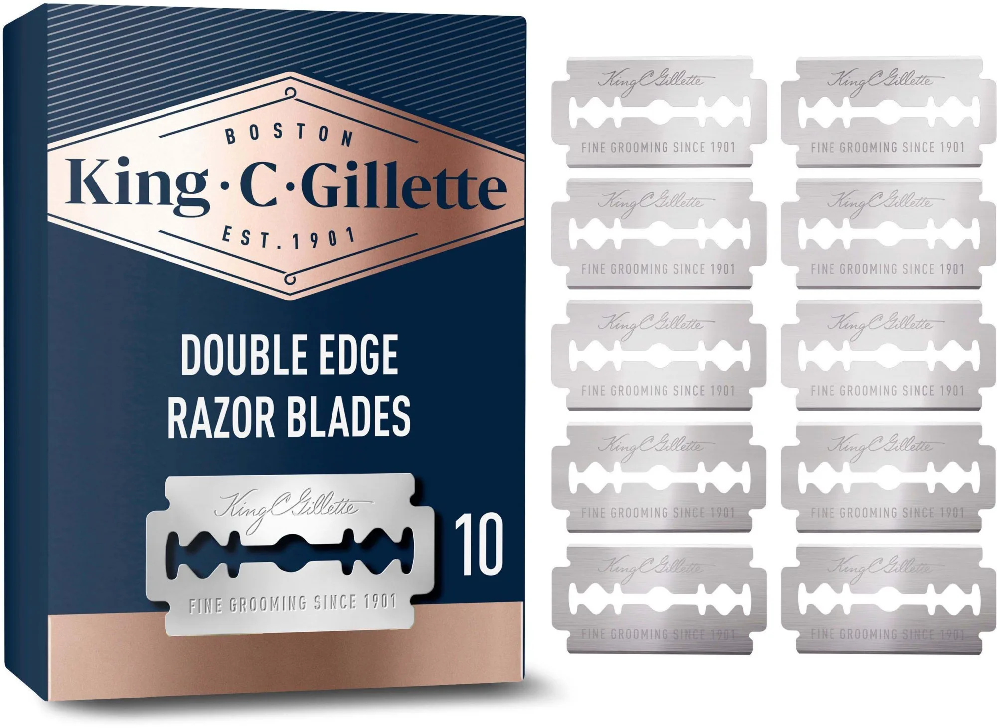 King C. Gillette King C. Gillette Kaksiteräinen turvaterä 10 Refill