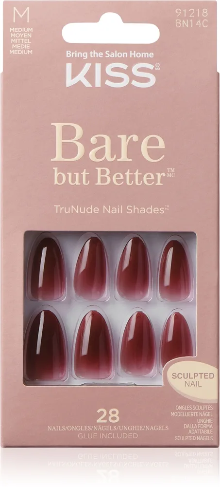 KISS Bare But Better Medium kunstige negle Chemistry 28 stk.