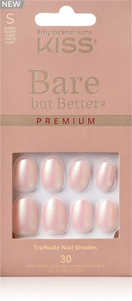 KISS Bare But Better Premium tekokynnet Mocha 30 kpl