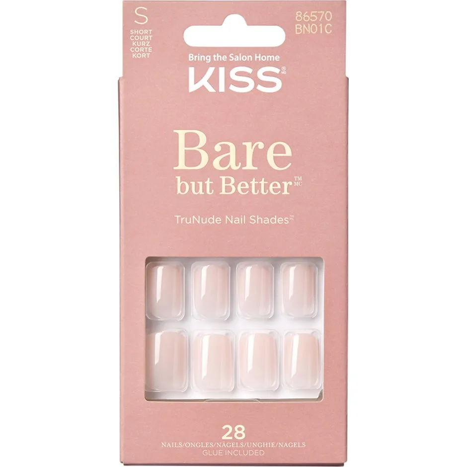 KISS Bare But Better Short tekokynnet 28 kpl