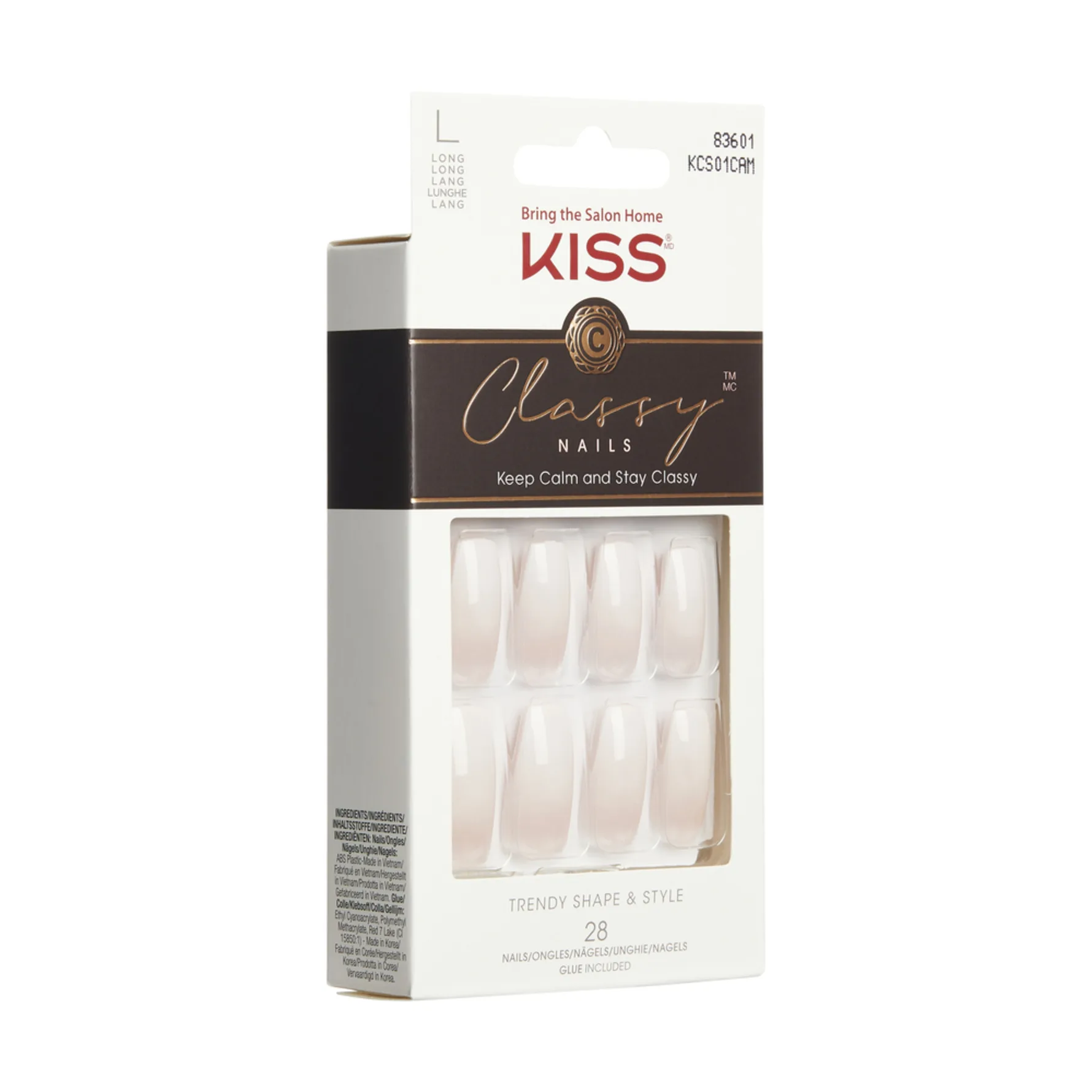KISS Classy Nails Be-you-tiful tekokynnet Long 28 kpl