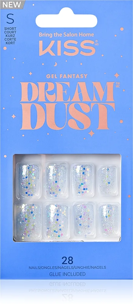 KISS Dream Dust Gel Fantasy kunstige negle Mood Dust 28 stk.
