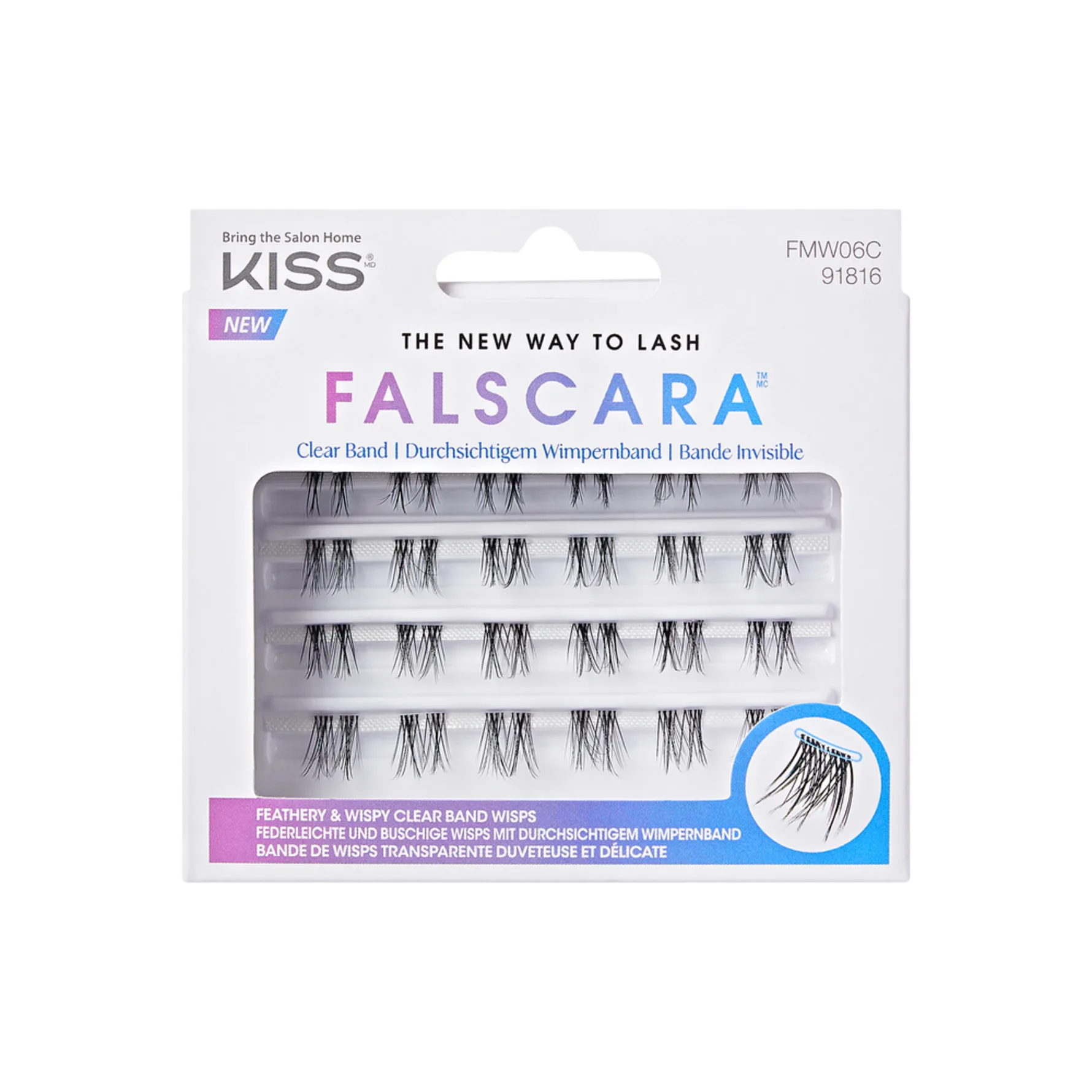 KISS Falscara The New Way to Lash Klyngevipper uden knuder 24 stk.