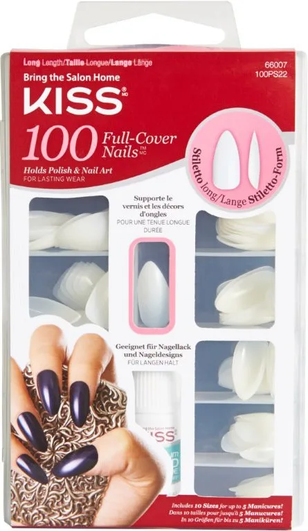 Kiss Full Cover Nails Long Stiletto