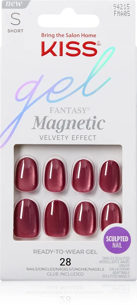 KISS Gel Fantasy Magnetic kunstige negle 28 stk.