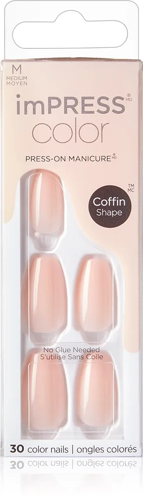 KISS imPRESS Color Medium lösnaglar Bubble Kiss 30 st.