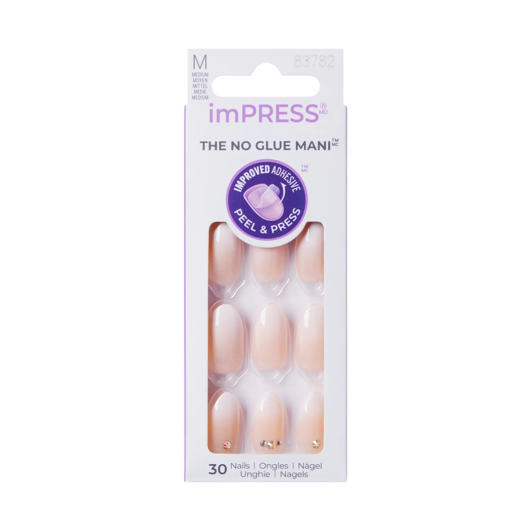 KISS imPRESS Medium tekokynnet itseliimautuva Awestruck 30 kpl