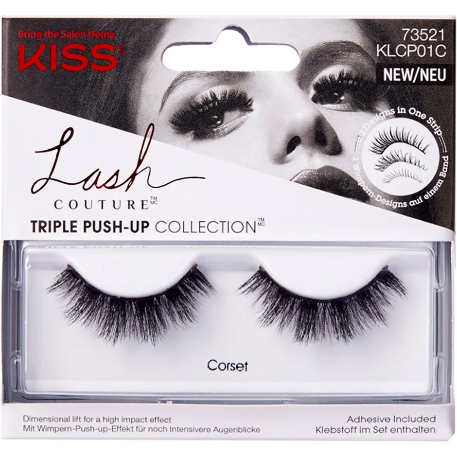 KISS Lash Couture Triple Push-Up Lösögonfransar Corset 1 par