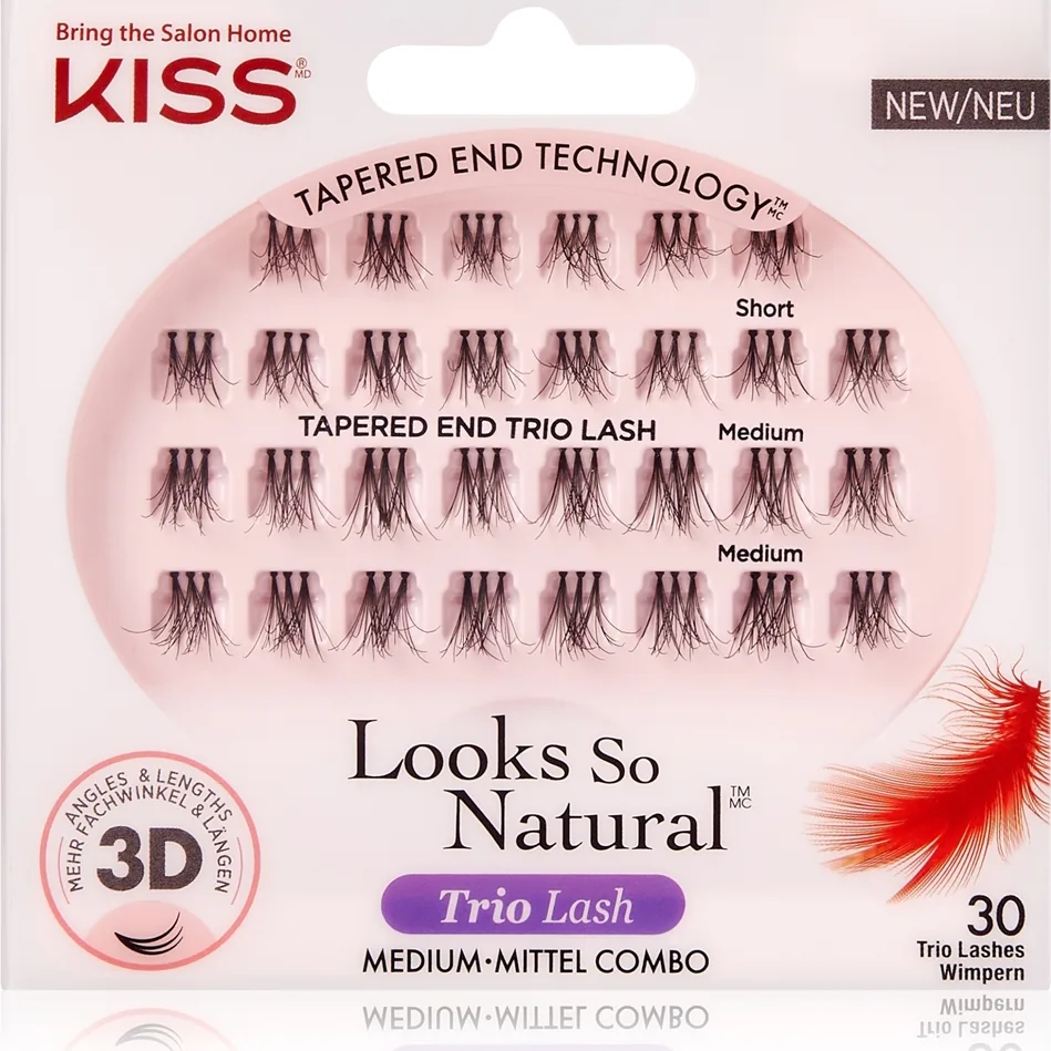 KISS Look So Natural Knutna individuella lösögonfransar Lavish 30 st.