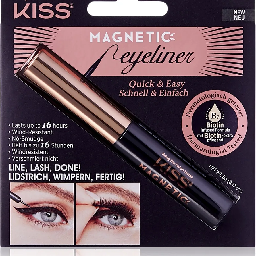 KISS Magnetic Eyeliner magnetisk gel eyeliner 5 g
