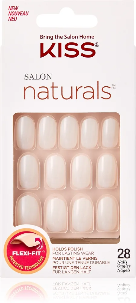 KISS Salon Natural Break Even tekokynnet 28 kpl