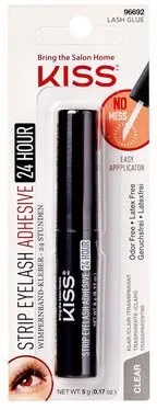 Kiss Strip Eyelash Adhesive- 24 hr Clear
